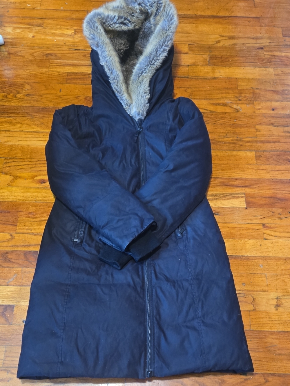 Aritzia Babaton Gilligan Parka Jacket Premium Goose Down Black Medium